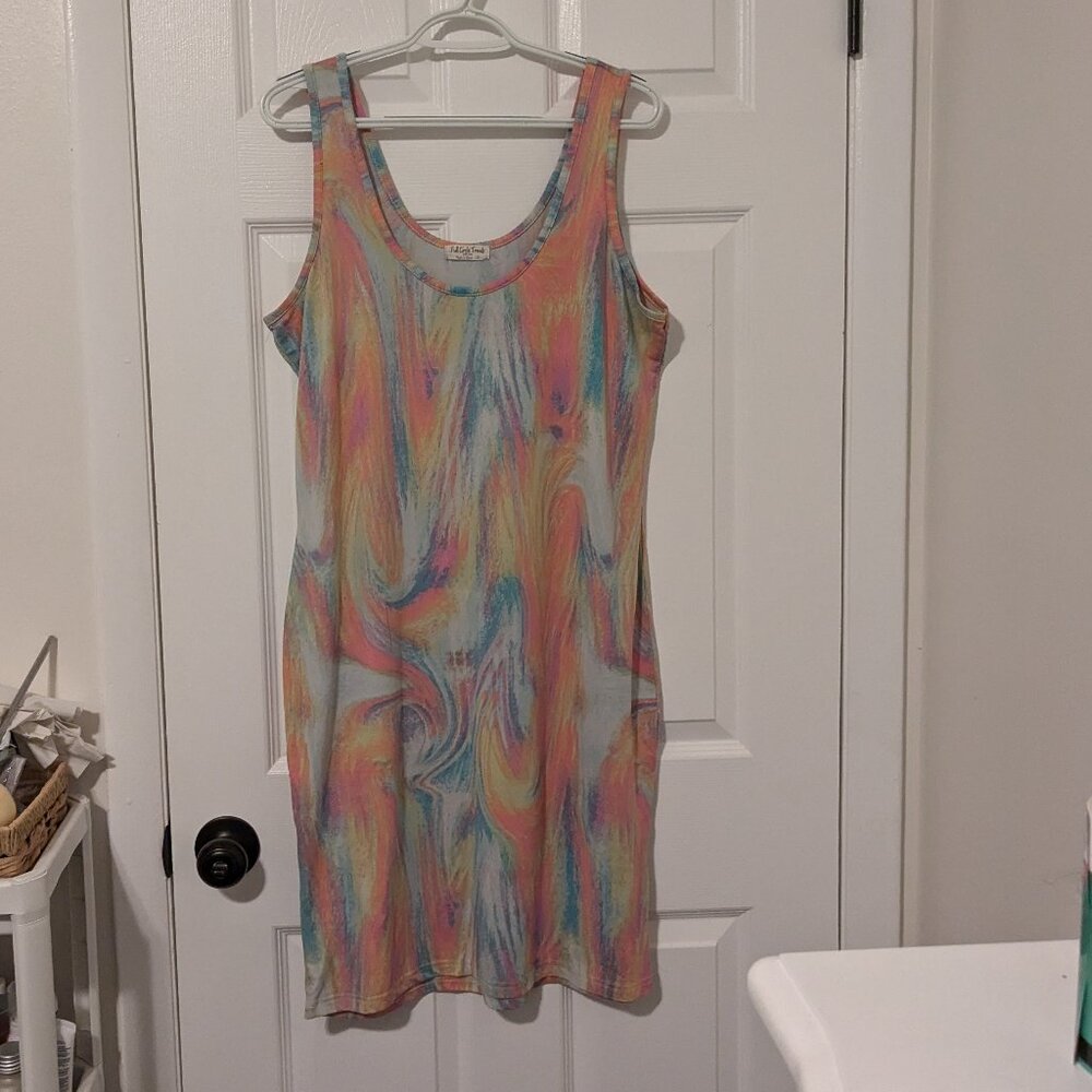 Full Circle Trends pastel bodycon dress size 1X